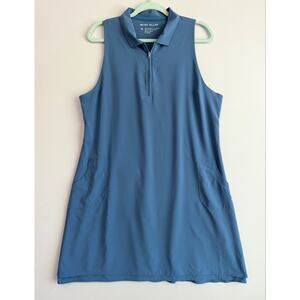 Peter Millar Carner Sport Dress Storm Blue XL Golf Pickleball Athletic Outdoors